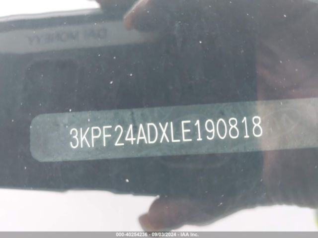 3KPF24ADXLE190818 KIA FORTE FE