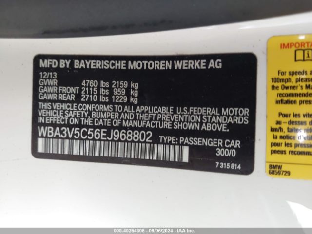 WBA3V5C56EJ968802 BMW 428i