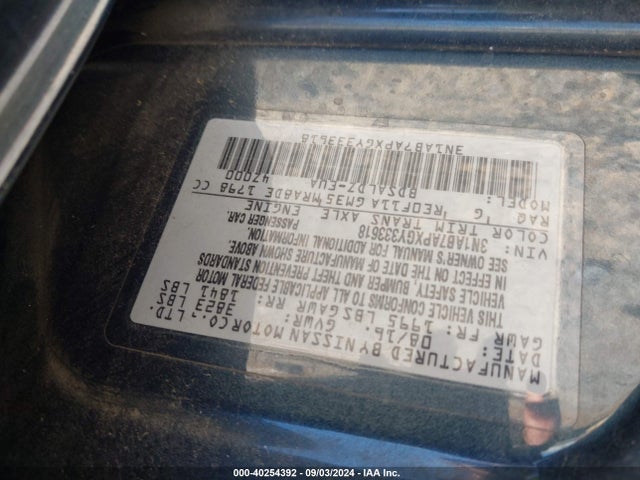 Nissan SENTRA SV 2016 3N1AB7APXGY333618 Image 9