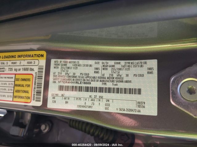 1FTER4HH1RLE18009 Ford Ranger Xlt