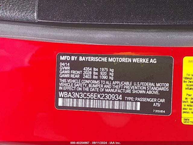 WBA3N3C56EK230934 BMW 428i