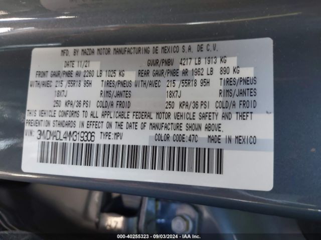 3MVDMADL4MM319306 Mazda Cx-30 Premium