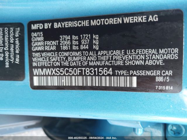 WMWXS5C50FT831564 Mini Hardtop Cooper