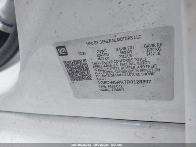 1G6DW5RK7R0128897 Cadillac CT5 LUXURY