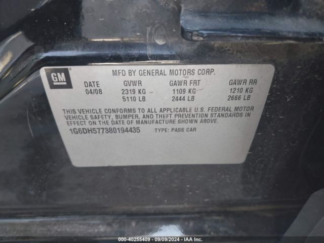 2008 CADILLAC CTS 1G6DH577380194435 Photo 8