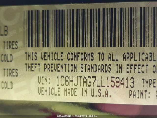 1C6HJTAG7LL159413 Jeep Gladiator Sport S 4x4