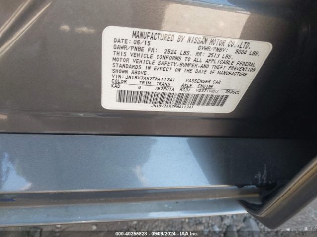 JN1BV7AR7FM411741 Infiniti Q50 SPORT
