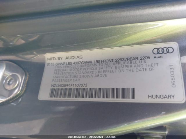 WAUACGFF1F1107073 Audi A3 1.8t Premium