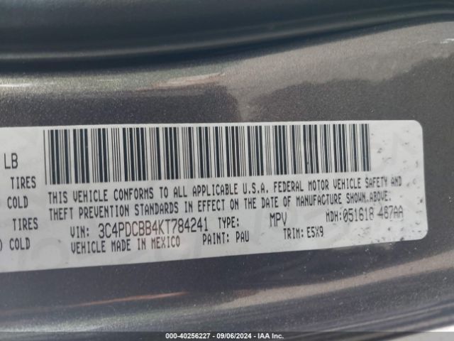 3C4PDCBB4KT784241 Dodge JOURNEY SE
