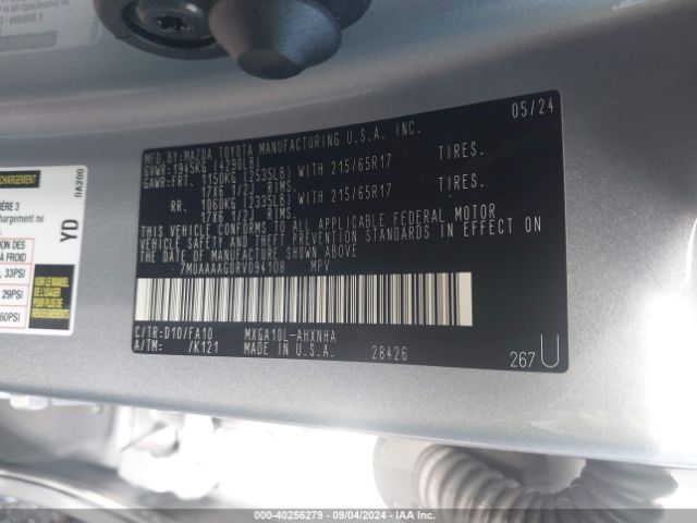 7MUAAAAG0RV094108 Toyota Corolla Cross L