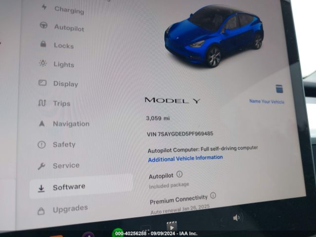 7SAYGDED5PF969485 Tesla Model Y Rwd