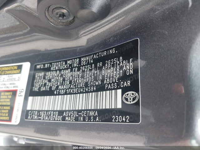 Toyota CAMRY LE 2014 4T1BF1FK9EU424584 Image 9