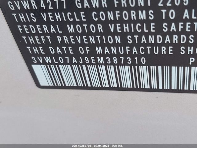 3VWL07AJ9EM387310 Volkswagen Jetta 1.8t Sel