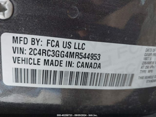 2C4RC3GG4MR544953 Chrysler Pacifica Limited Awd