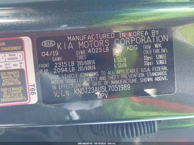 KNDJ23AU5L7051989 KIA SOUL S