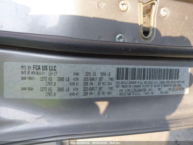 1C4PJLCB9JD604764 Jeep Cherokee Latitude Fwd
