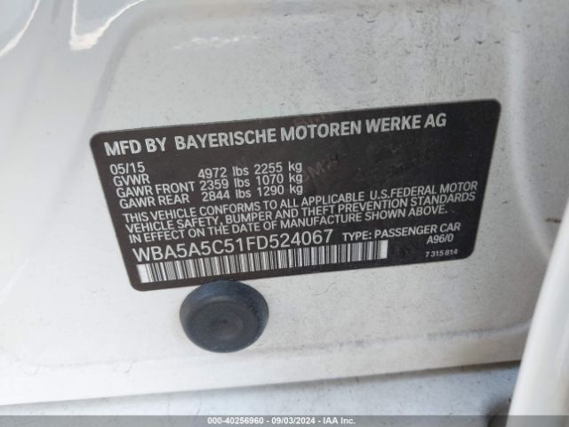 WBA5A5C51FD524067 BMW 528I