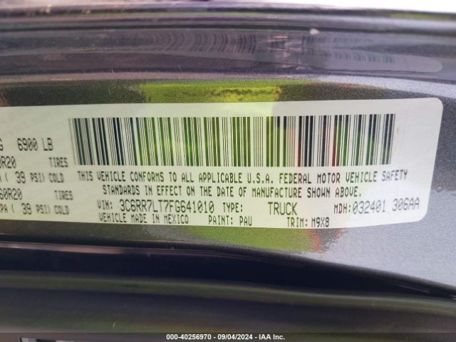 3C6RR7LT7FG641010 RAM 1500 Big Horn