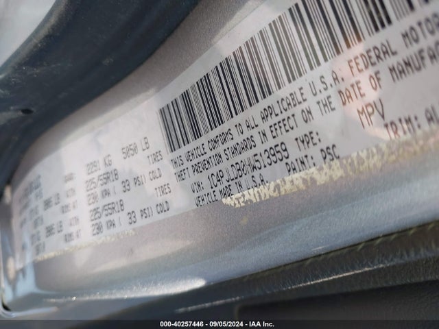 1C4PJLDB0HW513959 Jeep Cherokee Limited Fwd