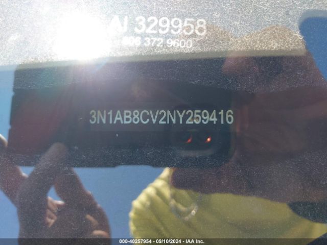 3N1AB8CV2NY259416 Nissan Sentra Sv Xtronic Cvt