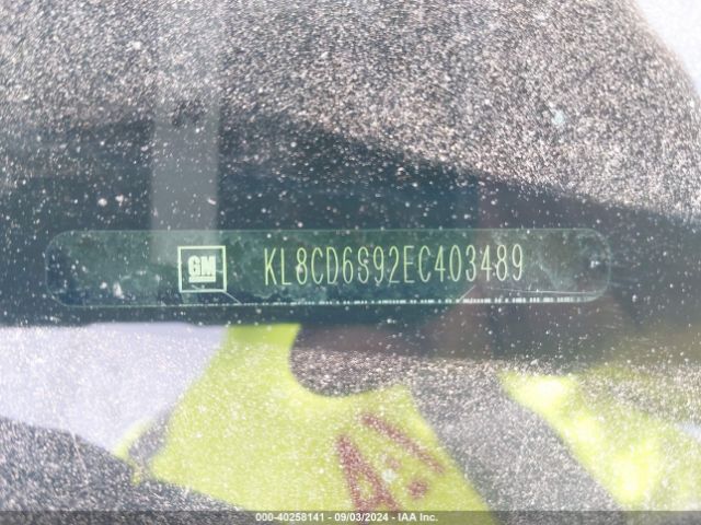 KL8CD6S92EC403489 Chevrolet Spark 1lt Auto