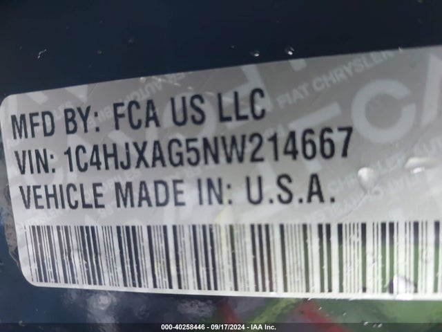 Jeep Wrangler Willys 4x4 2022 1C4HJXAG5NW214667 Image 9