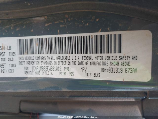 1C4PJMBS2FW681012 Jeep Cherokee Trailhawk