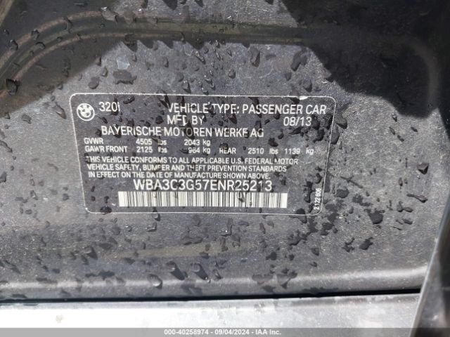WBA3C3G57ENR25213 BMW 320i Xdrive