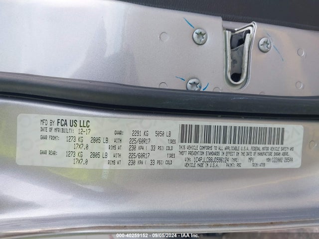 1C4PJLCB8JD596124 Jeep Cherokee Latitude Fwd