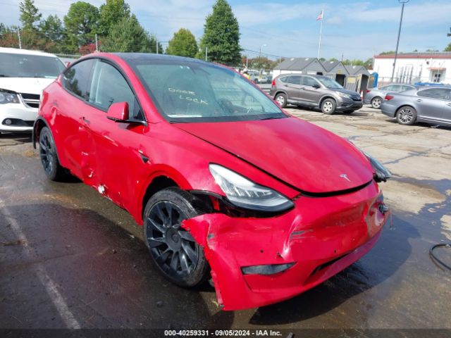 2022 TESLA MODEL Y 7SAYGDEE7NF387412