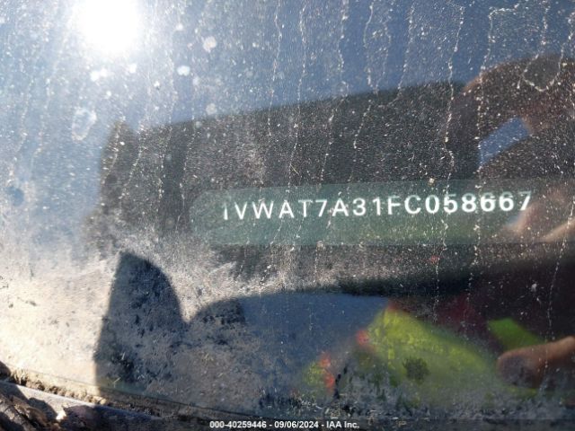 1VWAT7A31FC058667 Volkswagen Passat 1.8t Wolfsburg Edition