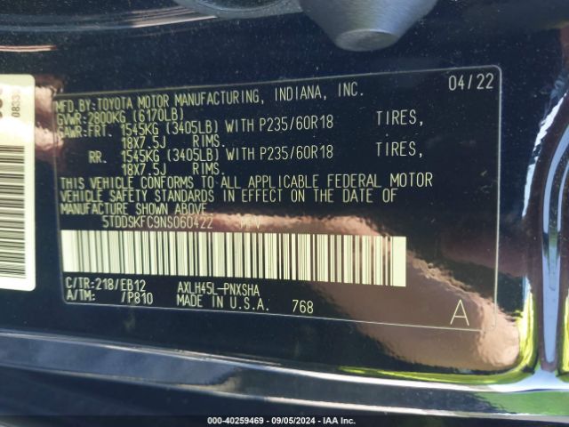 2022 TOYOTA SIENNA 5TDDSKFC9NS060422 Photo 8