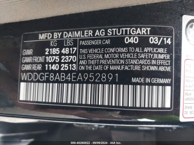 WDDGF8AB4EA952891 Mercedes-Benz C 300 Luxury 4matic/sport 4matic