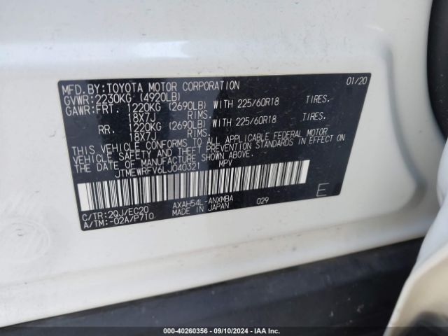 JTMEWRFV6LJ040321 Toyota Rav4 Hybrid Xse