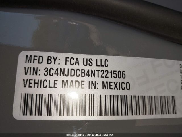 3C4NJDCB4NT221506 Jeep Compass Limited 4x4