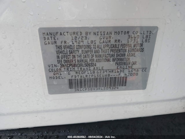 Nissan Kicks S Xtronic Cvt 2024 3N1CP5BV3RL509324 Image 9