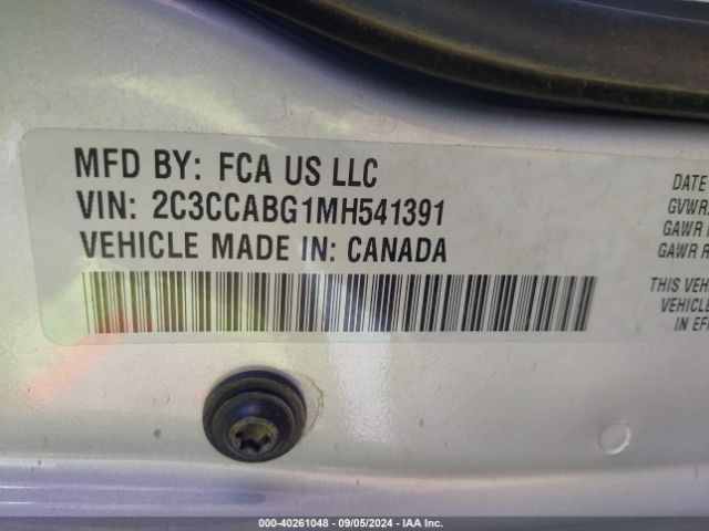 2C3CCABG1MH541391 Chrysler 300 300s