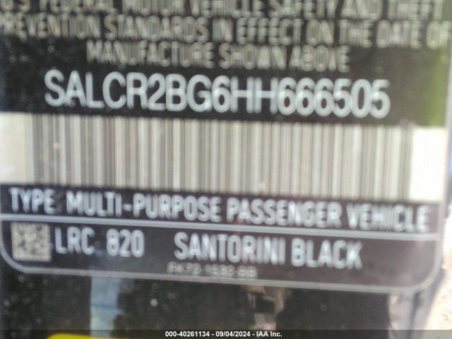 SALCR2BG6HH666505 Land Rover Discovery Sport Hse