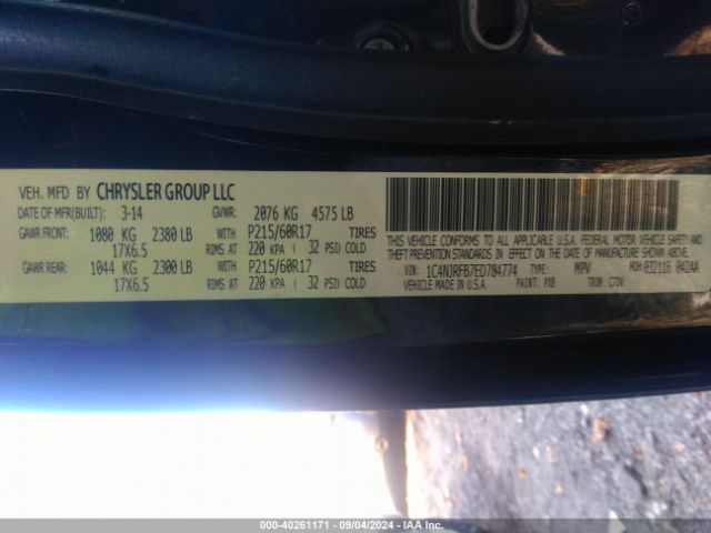 1C4NJRFB7ED784774 Jeep Patriot Latitude