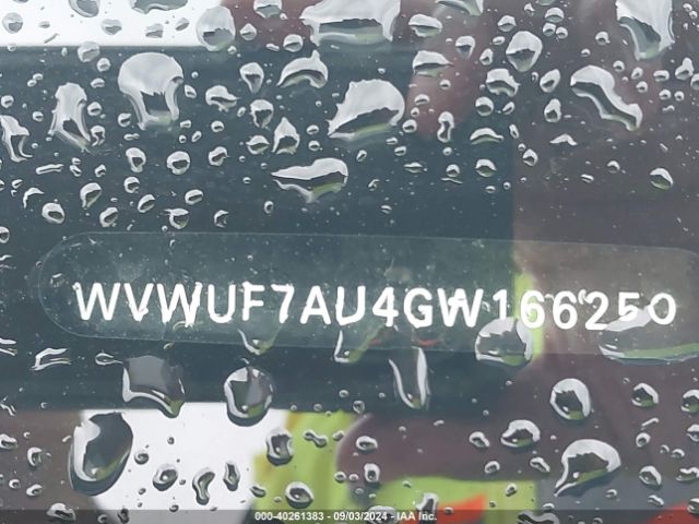 WVWUF7AU4GW166250 Volkswagen Golf R 4-door