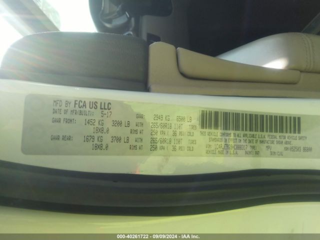 1C4RJEBG9HC888317 Jeep Grand Cherokee Limited 4x2