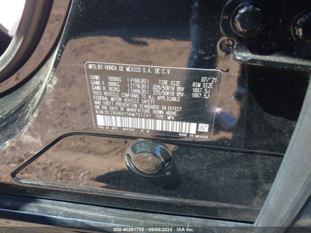 3CZRU6H15NM701241 Honda Hr-v Awd Sport