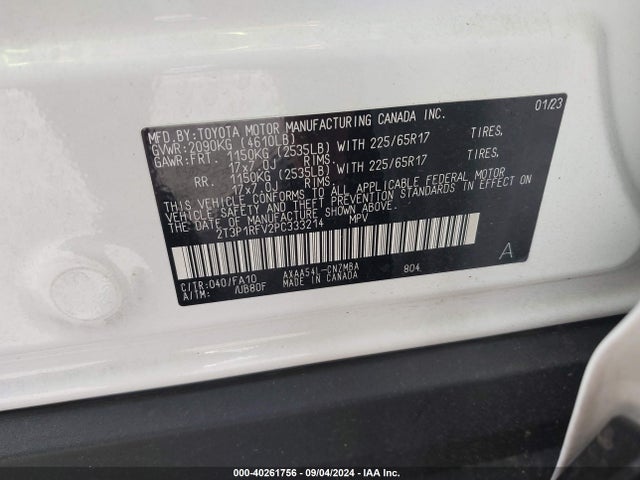 Toyota Rav4 Xle 2023 2T3P1RFV2PC333214 Image 9