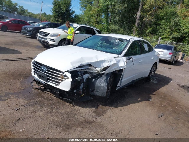 Hyundai Sonata Blue 2021 KMHL24JJ4MA030345 Image 2