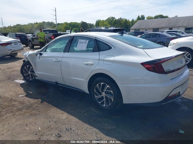Hyundai Sonata Blue 2021 KMHL24JJ4MA030345 Image 3