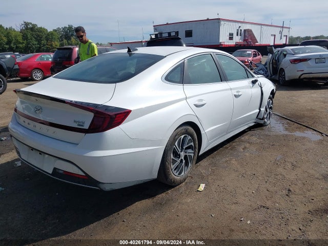 Hyundai Sonata Blue 2021 KMHL24JJ4MA030345 Image 4