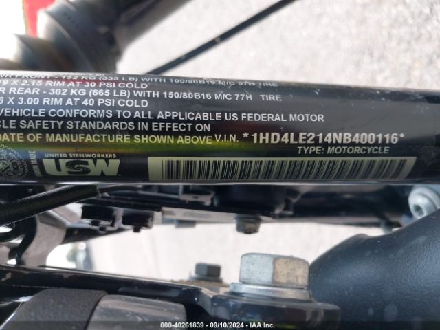 2022 HARLEY-DAVIDSON XL883 1HD4LE214NB400116 Photo 9