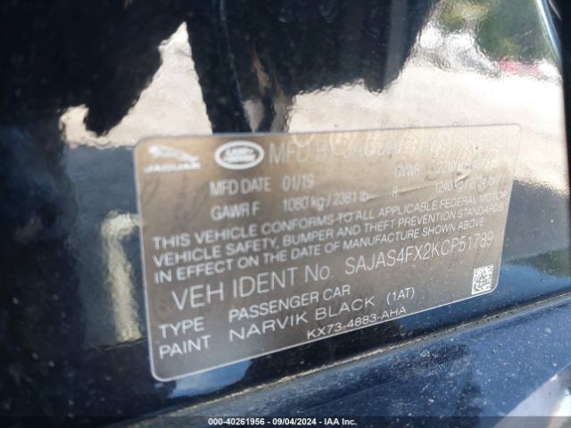 SAJAS4FX2KCP51789 Jaguar Xe 25t