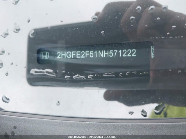 Honda Civic Sport 2022 2HGFE2F51NH571222 Image 9