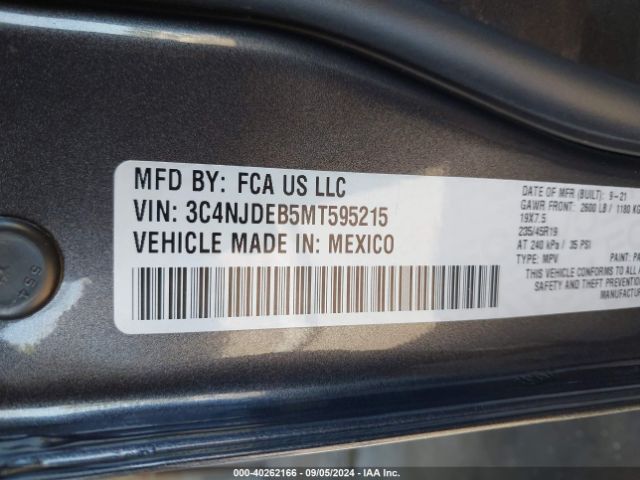 3C4NJDEB5MT595215 Jeep Compass 80th Anniversary 4x4